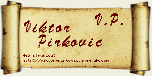Viktor Pirković vizit kartica